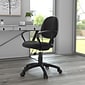 Boss Perfect Posture Deluxe Office Task Chair with Loop Arms, Black (B317-BK)