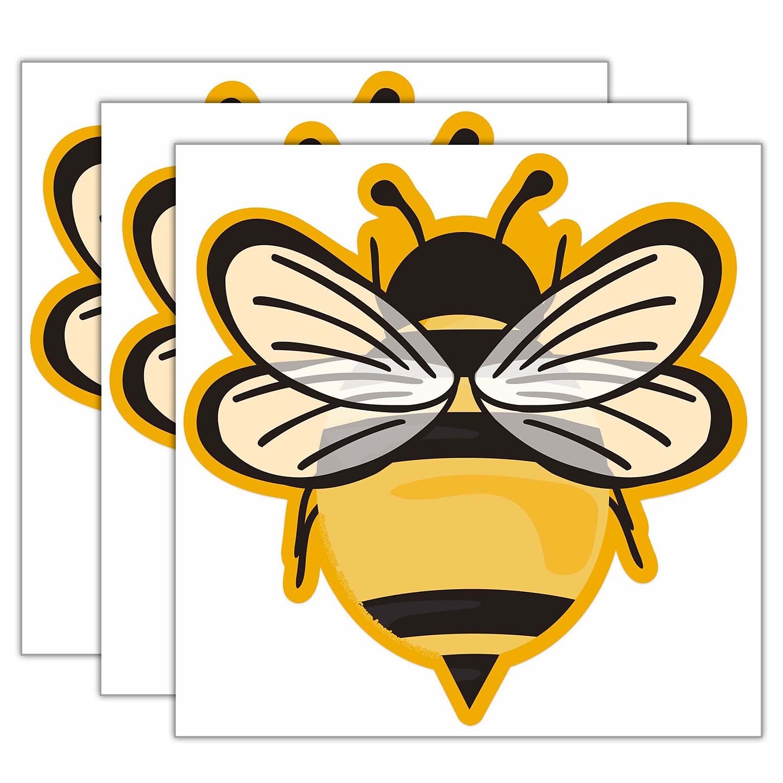 Eureka Bees Paper Cut-Outs, 36/Pack, 3 Packs (EU-841584-3)