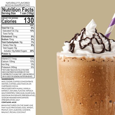 ColdSnap Mocha Snappuccino Frozen Latte Mix, Single Serve Pods, 12 Pods/Pack, COLDSNAP MACHINE REQUIRED (600042)