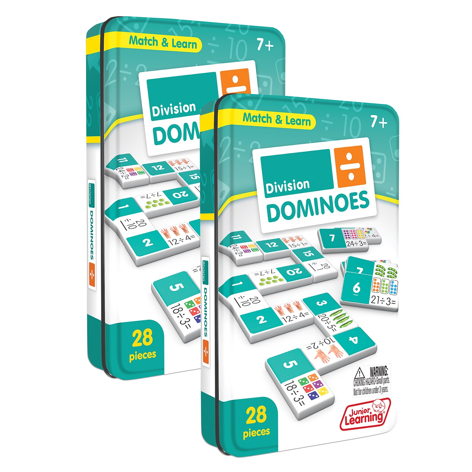 Junior Learning Division Match & Learn Dominoes, Pack of 2 (JRL671-2)