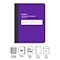 Staples Composition Notebook, 7.5 x 9.75, College Ruled, 80 Sheets, Purple (TR55078)