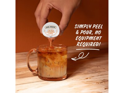 Java House Salted Caramel Latte Cold Brew Coffee Pods, Medium Roast, 12/Carton (FC900L30)