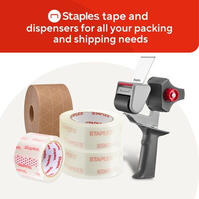 Staples Heavy-Duty Packing Tape Dispenser, 2” Grip, Durable Steel Frame