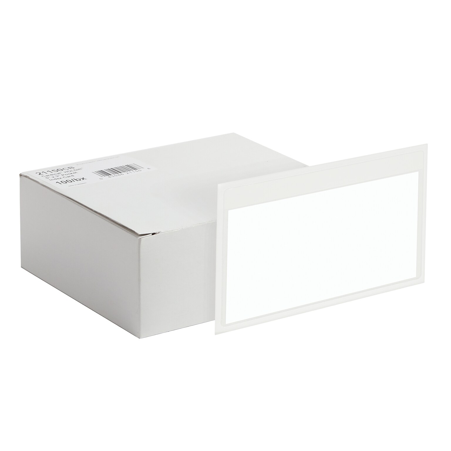 Cardinal HOLD IT Index Card Pocket, Clear, 100/Box (CRD 21150CB)