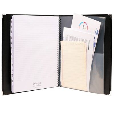 2027 Excello Brands 10" x 11.5" Monthly Standard Planner, Paperboard Cover, Black (CM-CY27-8511-BK)