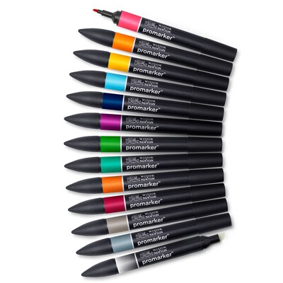 Winsor & Newton Promarker Dual-Tip Alcohol Based Marker, Tattoo Tones, 132/Pack (WNX0290162)