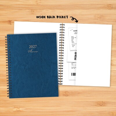 2027 Willow Creek 8.5" x 11" Calendar Year Weekly & Monthly Standard Planner, Blue (66843)