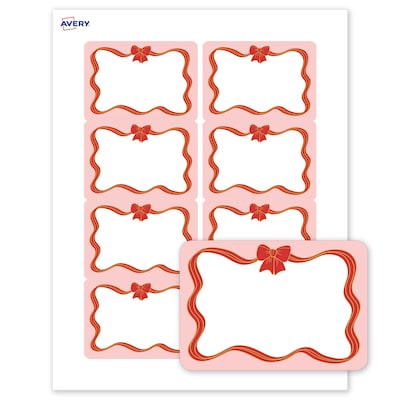 Avery Rectangle Multipurpose Labels, 2-1/3 x 3-3/8, White, 80/Pack (19479370567)