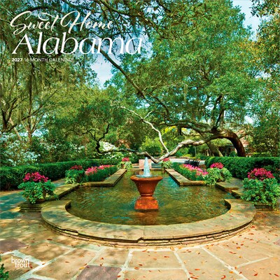 2027 BrownTrout Alabama Places 12 x 12 Monthly Wall Calendar (9798330710874)