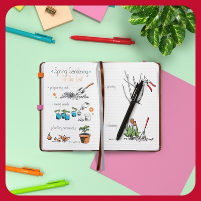 TRU RED™ 5.5” x 8” Medium Hard Cover Narrow Ruled Journal, Cognac (TR61950)