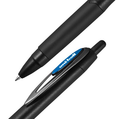 uni-ball 207 Plus+ Retractable Gel Pen, Medium Point, 0.7mm, Blue Ink, 4/Pack (70457)