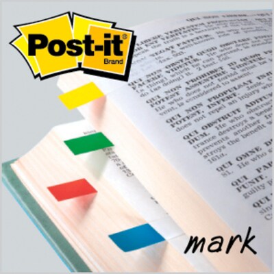 Post-it Flags, .47" Wide, Assorted Colors, 140 Flags/Pack (683-4)