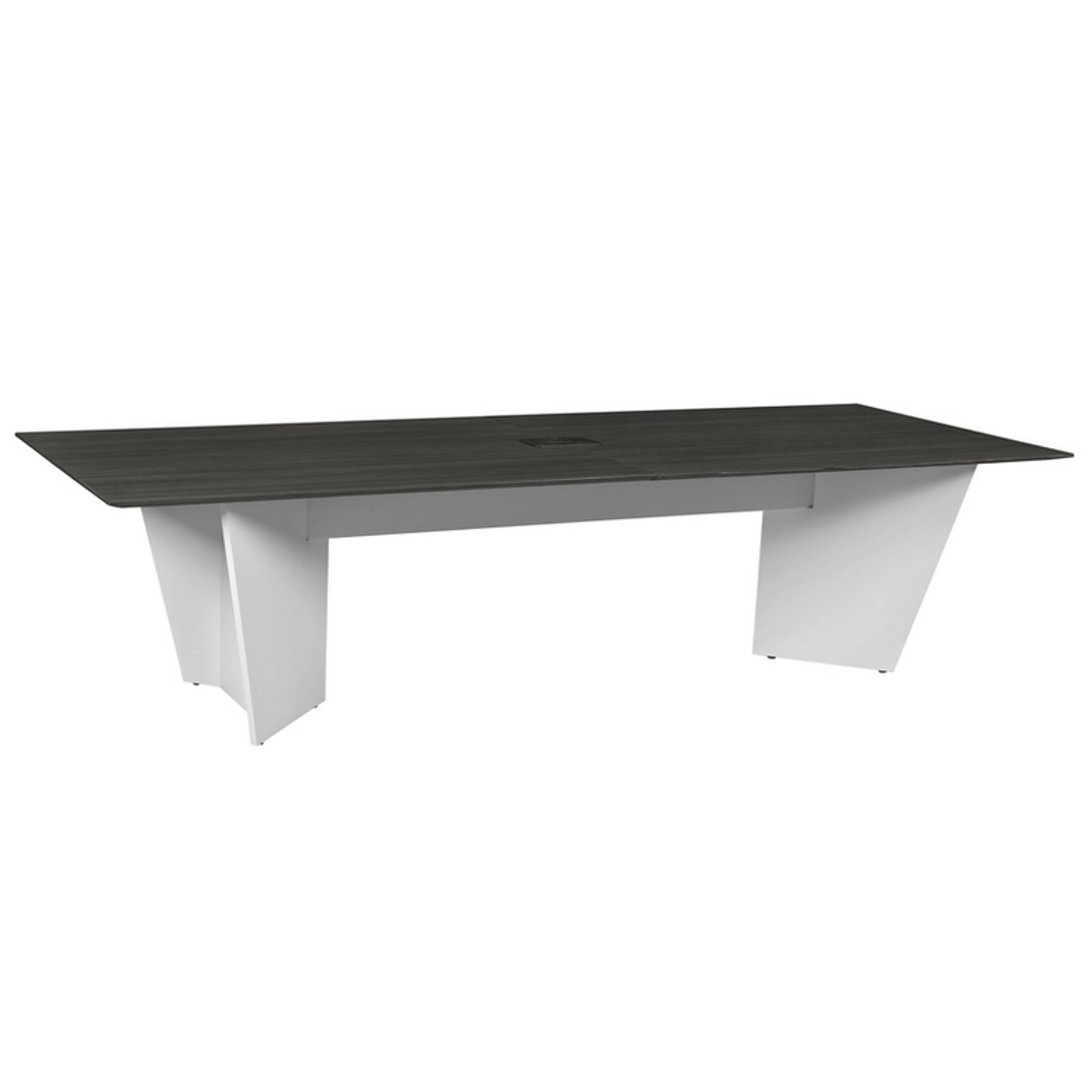 Regency Array 120W x 48D Conference Table with Grommet, Ash Grey/White (ACT12048AGWH)