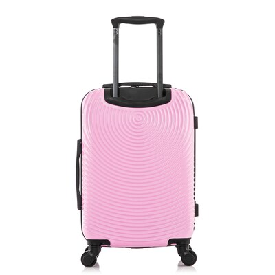 DUKAP Inception 22.04" Hardside Suitcase, 4-Wheeled Spinner, TSA Checkpoint Friendly, Pink (DKINC00S-PNK)