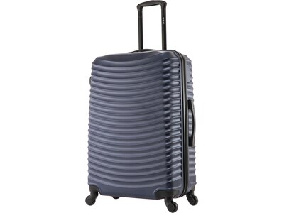 DUKAP Adly 29.33" Hardside Suitcase, 4-Wheeled Spinner, Navy Blue (DKADL00L-BLU)