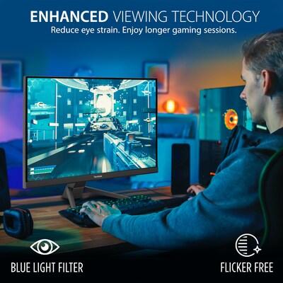 ViewSonic 24" 100 Hz LED Gaming Monitor, Black (VX2467-MHD)