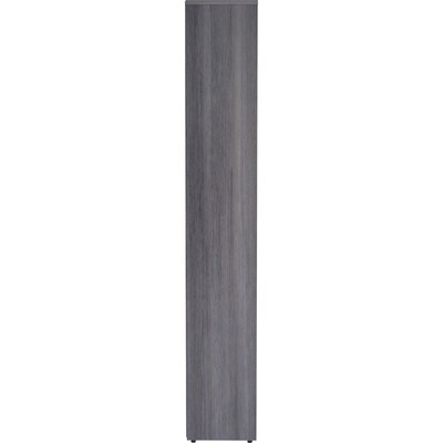 Lorell Laminate Bookcase, 36"W x 12"D x 72"H, Weathered Charcoal (LLR69565)