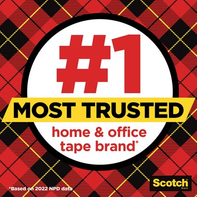 Scotch Transparent Clear Tape Refill, 0.75 x 72 yds., 3 Core, Clear (600-342592)