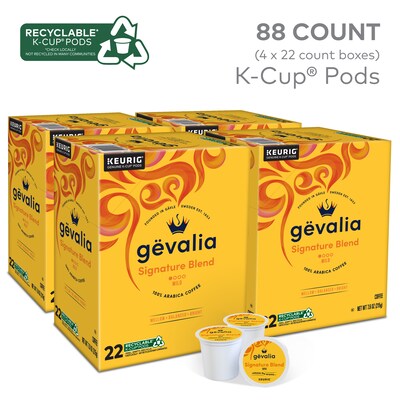 Gevalia Signature Blend Coffee Keurig K-Cup Pod, Light Roast, 88/Box (5305CT)