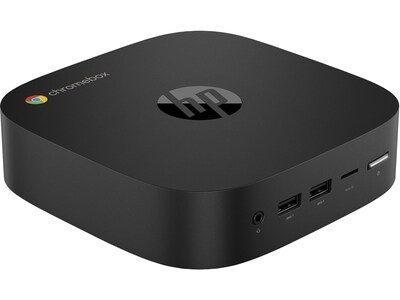 HP Chromebox G4 Desktop Computer, Intel Celeron 7305, 4GB Memory, 64GB SSD (8R2T3UT#ABA)
