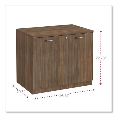 Alera Valencia Series 64.75 Storage Cabinet, 4 Compartments, Modern Walnut (ALEVA286615WA)