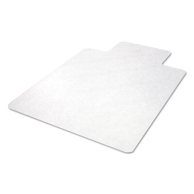 Alera All Day Use Non-Studded Chair Mat for Hard Floors, 45 x 53, Wide Lipped, Clear (CM2E232ALEPL)