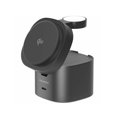 ALOGIC PowerPod Magnetic Wireless Charging Stand, 15W, Black (AL41WCPO-BK)
