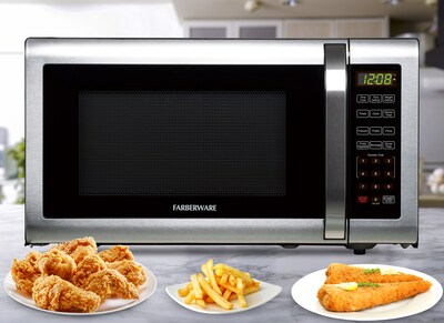 Farberware 1.6 cu. ft. Countertop Microwave, Brushed Stainless Steel (FMG16SS)