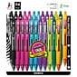 Zebra Z-Grip Retractable Ballpoint Pen, Medium Point, 1.0mm, Assorted Ink, 24 Pack (12271)