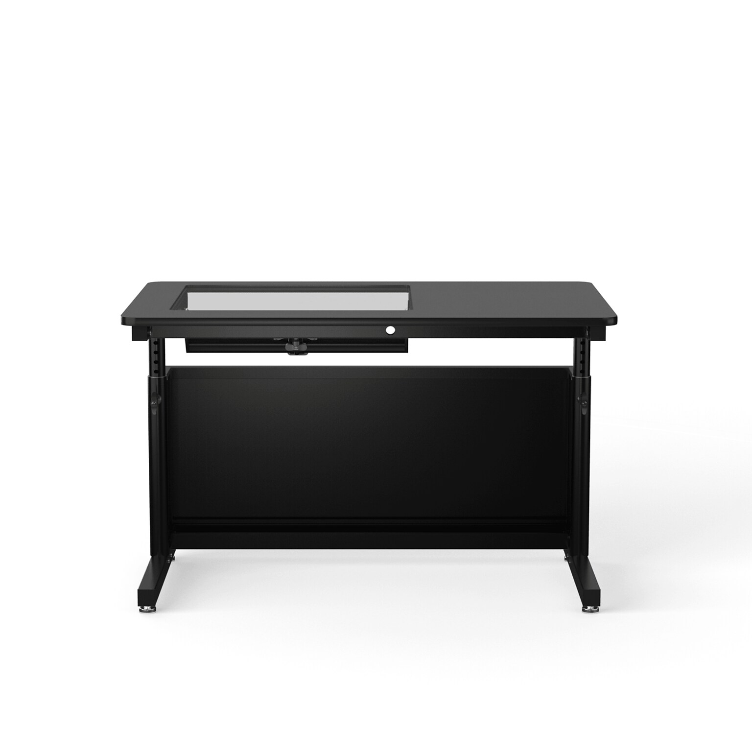 VersaDesk Downview 48W Manual Adjustable Standing Computer Table, Black (DVT4830-BB)