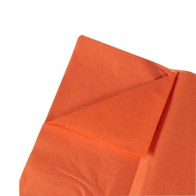 JAM Paper 20" x 26" Tissue Paper, Orange, 20 Sheets/Pack (1152361A)