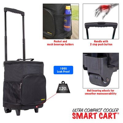 Dbest Ultra Compact Cooler Smart Cart, Black (01-568)