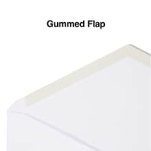 Staples Gummed #10 Envelope, 4-1/8 x 9-1/2, White, 2500/CT (187013NB)