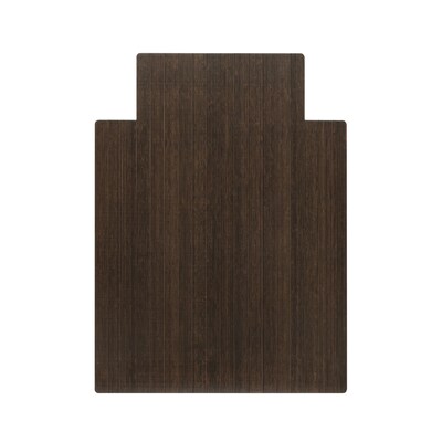 Anji Mountain Standard Bamboo Carpet & Hard Floor Chair Mat with Lip, 36 x 48, Java (AMB24082)