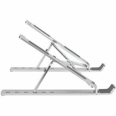 Targus 9.13" x 5.5" Aluminum Adjustable Laptop/Tablet Stand, Silver (AWE810GL)