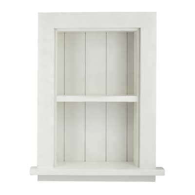 AdirHome 1-Shelf Recessed Wall Mount Shelf, 19 x 12.75 x 4.75, White (515-01-WHI)