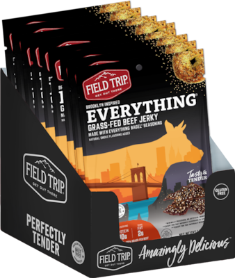 Field Trip Everything Bagel Beef Jerky, 1 oz., 12/Box (D0100BJ12EB)