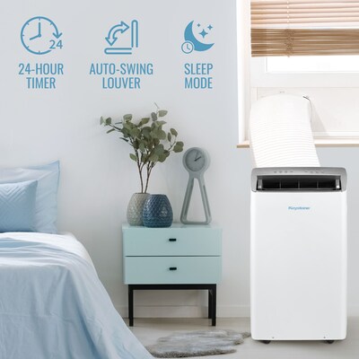 Keystone 115-Volt 12,000 BTU ASHRAE (10,000 BTU DOE) Portable Air Conditioner with Remote, White (KSTAP10PINV)