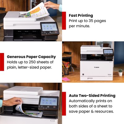 Canon imageCLASS MF753Cdw II Wireless Color All-In-One Laser Printer, Best for Office (7188C006)