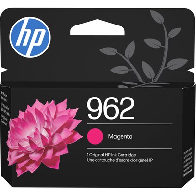 HP 962 Magenta Standard Yield Ink Cartridge, Prints Up to 700 Pages (3HZ97AN#140)