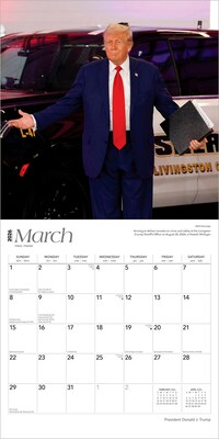 2026 BrownTrout President Donald J. Trump 12" x 12" Monthly Wall Calendar (9798330705184)