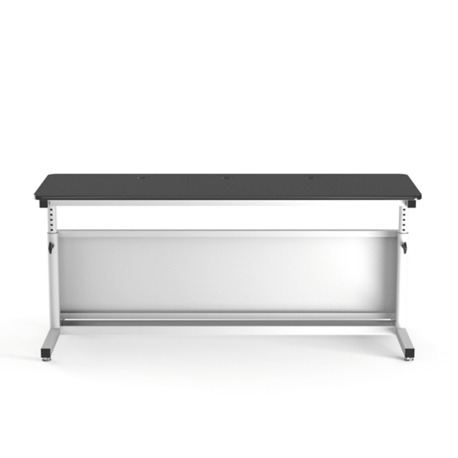 VersaDesk Deluxe 72W Manual Adjustable Standing Computer Table, Black/White (CTL7224-WB)