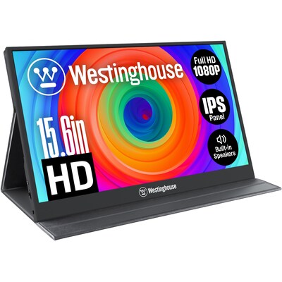 Westinghouse 15.6 FHD 60Hz Portable Monitor, Black (WH156FP)