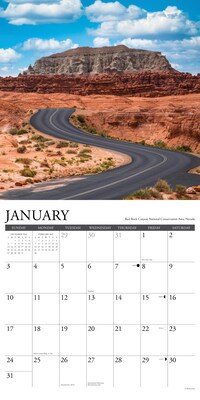 2027 Willow Creek American Backroads 12" x 12" Monthly Wall Calendar, Assorted Colors (58718)