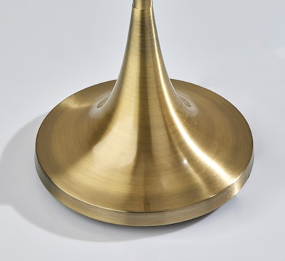 Simplee Adesso Eli 60"H Antique Brass Floor Lamp with Drum Shade (SL9504-21)