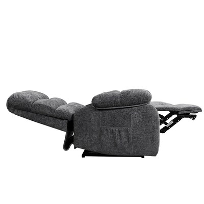 FlexiSpot Chenille Power Lift Recliner, Gray (XL6F-Cloud-DG)