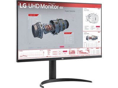 LG 32 4K Ultra HD 100 Hz LCD Monitor, Black (32BR55U-B)