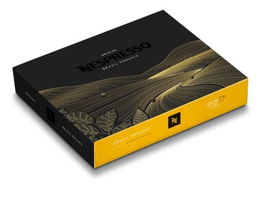 Nespresso Brazil Organic Coffee Nespresso Professional Capsules, Espresso Roast, 50/Box (8907.84)