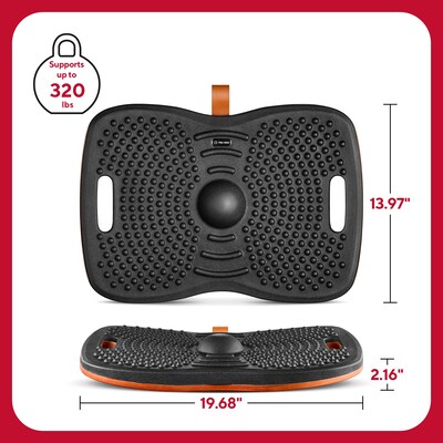 TRU RED™ Anti-Fatigue Balance Board, Black, 320 lbs. Capacity (TR62100)