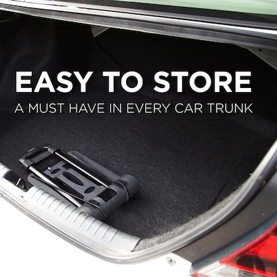 Mount-It! Folding Luggage Cart and Dolly, Holds Up to 77 lbs. Capacity, Black/Yellow (MI-912)